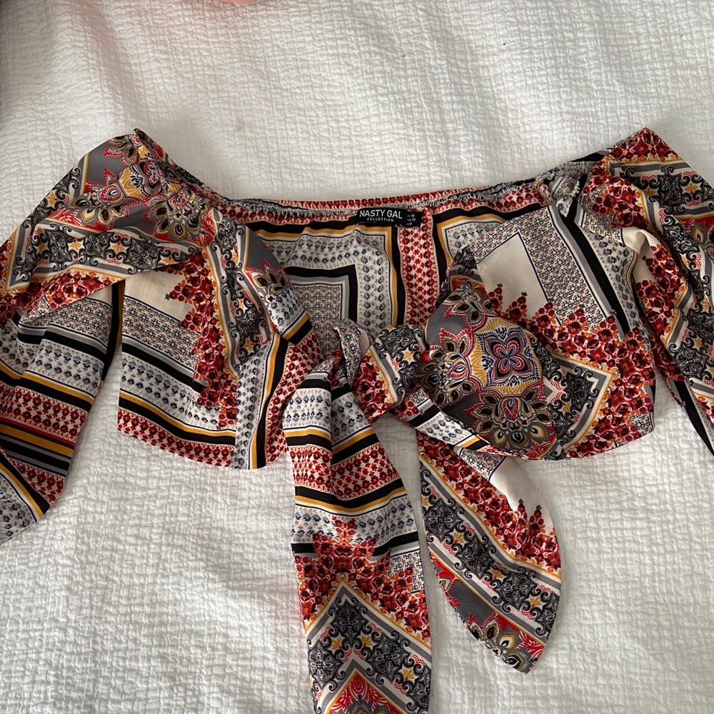 Tie cropped top